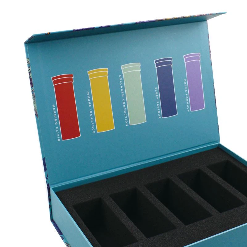 magnetic cardboard box with foam tray