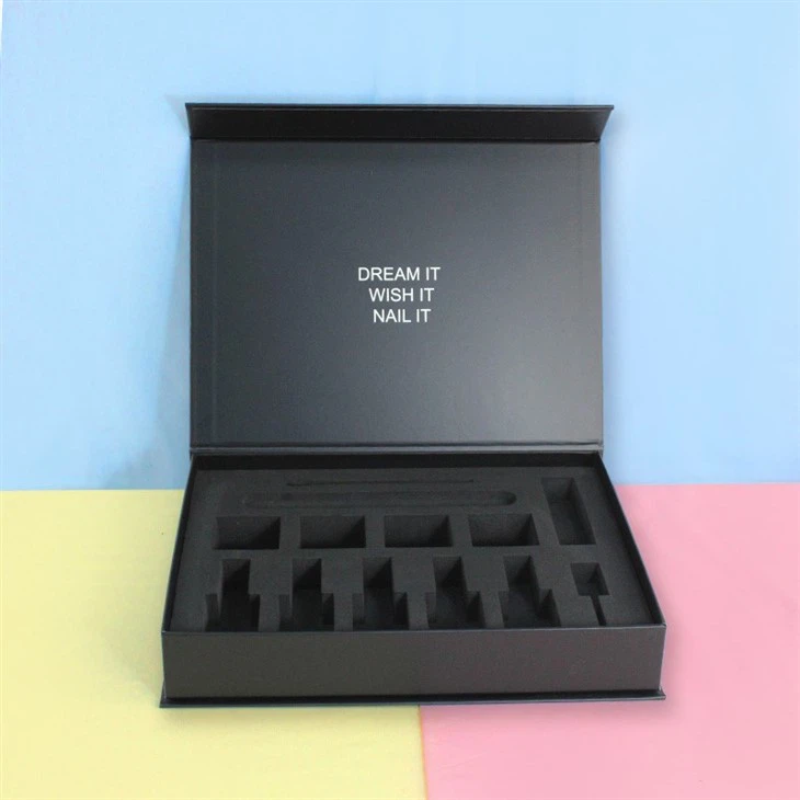 Black magnetic gift box with  EVA insert (5)